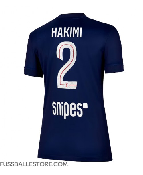 Günstige Paris Saint-Germain Achraf Hakimi #2 Heimtrikot Damen 2025-26 Kurzarm Günstige Paris Saint-Germain Achraf Hakimi #2 Heimtrikot Damen 2025-26 Kurzarm